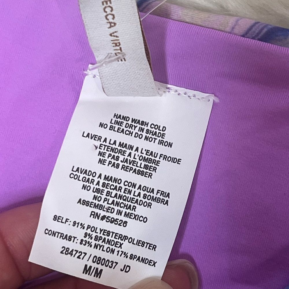 NWOT Becca by Rebecca Blue Agate Jordan Braided Hipster Fit Multi/Orchid - Picture 6 of 8